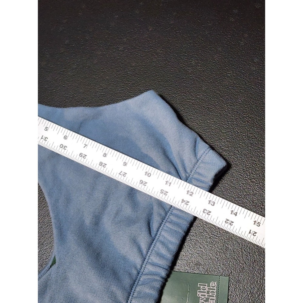 Wild‎ Fable Bralette Crop Top French Terry Medium Blue - Picture 5 of 6